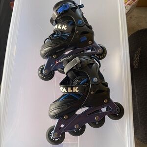 Airwalk Kids Inline Skates - Black and Blue roller blade.